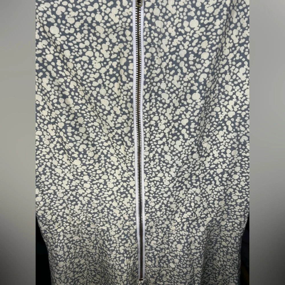 Women’s Lauren Moffatt Blue Tan Anthropologie Geometric Midi Dress Designer 4 - Picture 5 of 5